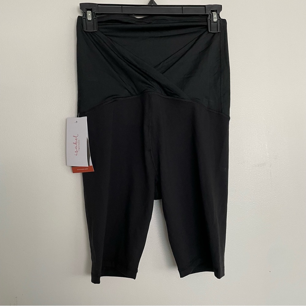 Isabel by Ingrid + Isabel Maternity Over Belly High-Rise Active Biker Shorts S